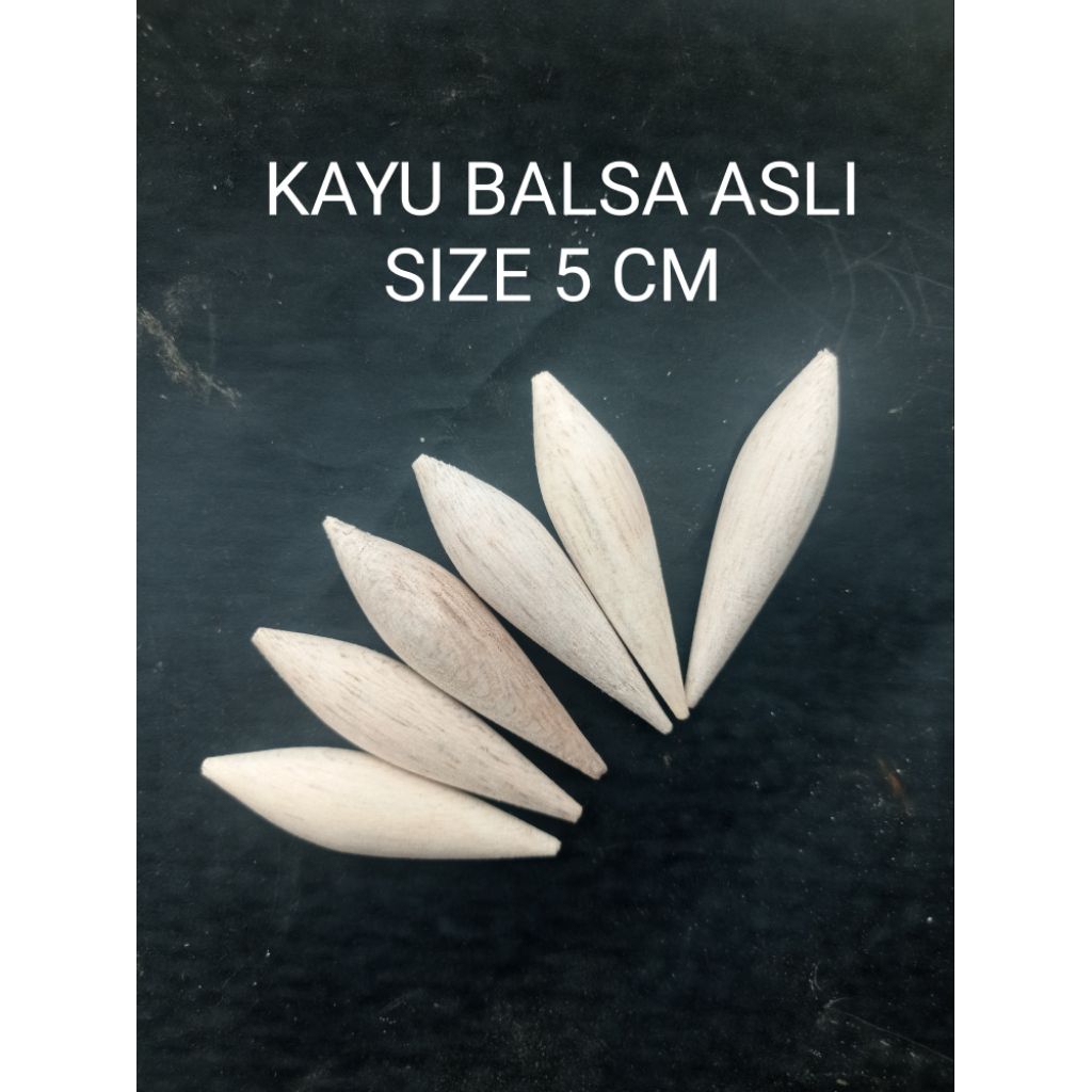 Mentahan Gembung Pelampung Pancing Anti Badai Kayu Balsa Asli