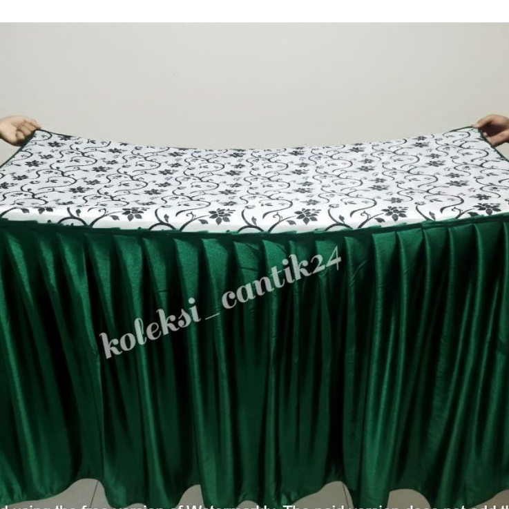Cover taplak meja instanVariasi Batik T x L x P 75x60x200 menutup 3 sisi kain filamin glosy skriting