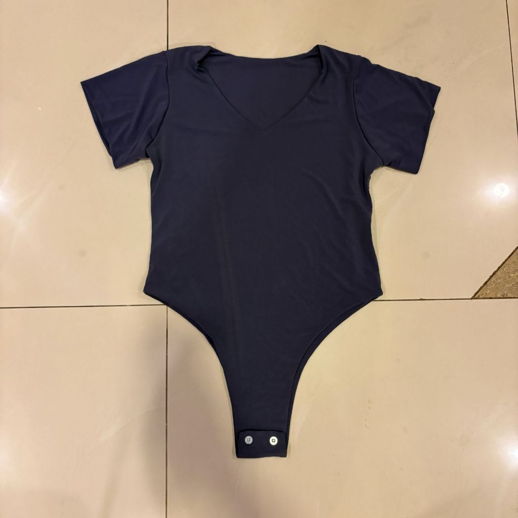 [Preloved Baca Deskripsi] SomethingSweet - MOLLY Bodysuit Wanita Warna Berry Blue XXL