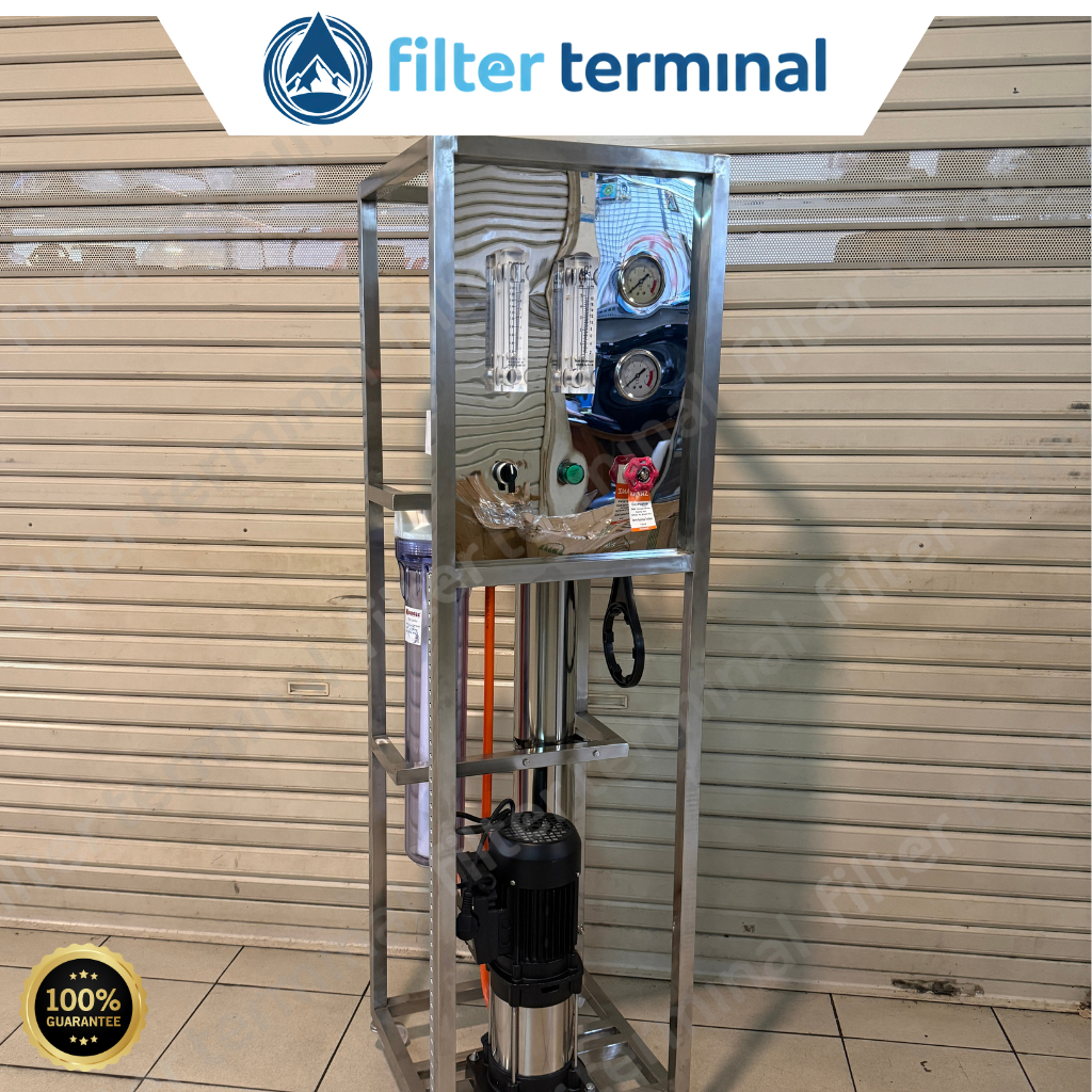 Mesin RO 2000 Gpd Manual Flushin / Mesin Air Depot Air 2000 GPD (250 litre/jam) / Mesin Reverse Osmo