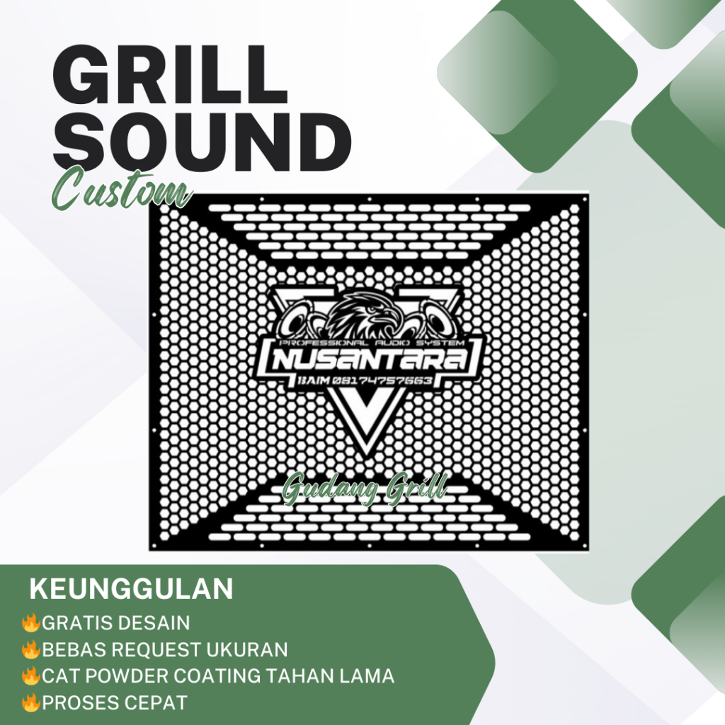 GUDANG GRILL - Grill sound system tutup speaker audio box speaker