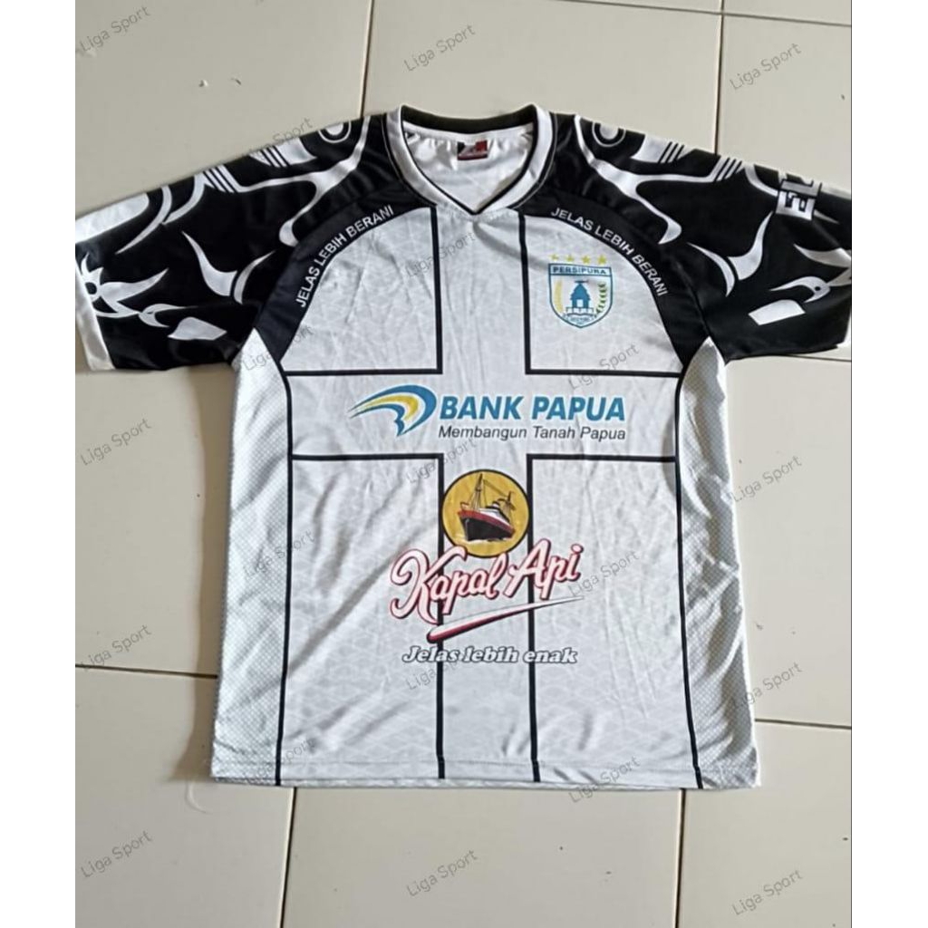 Jersey Sepak Bola Printing Club Indonesia Terbaru 2026-2027 Warna Putih Hitam