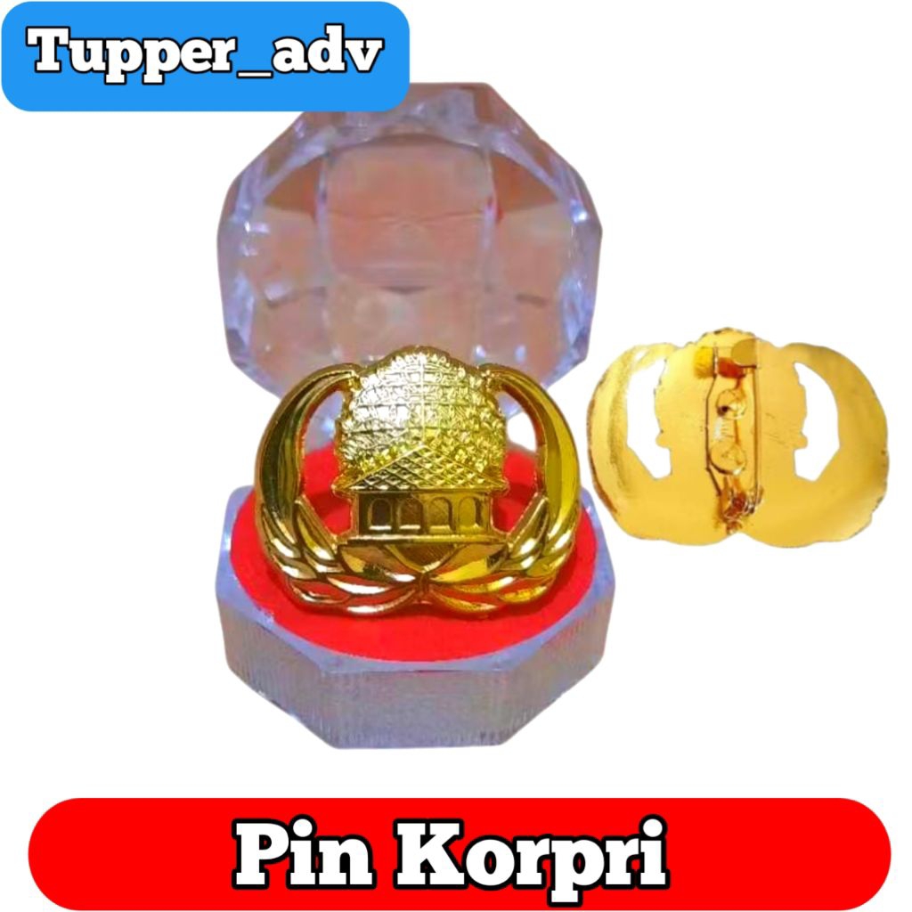 Pin Korpri ASN Peniti / Pin Lencana Korpri Premium / Pin Korpri Peniti