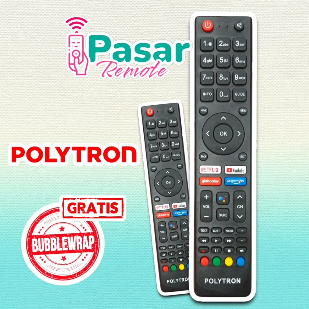 REMOTE POLYTRON TV LED SMART / ANDROID TV