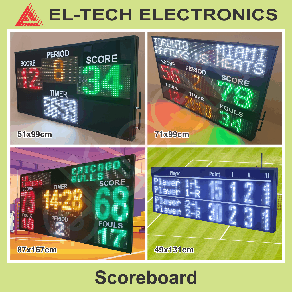Scoreboard Basket Futsal Padel Tennis Volley Badminton Soccer Ping Pong Shot Clock Score Board Game 