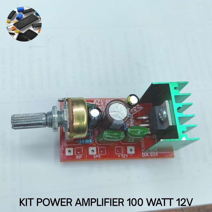 Kit Power Mini Amplifier DC 12 Volt MASTER MIXER