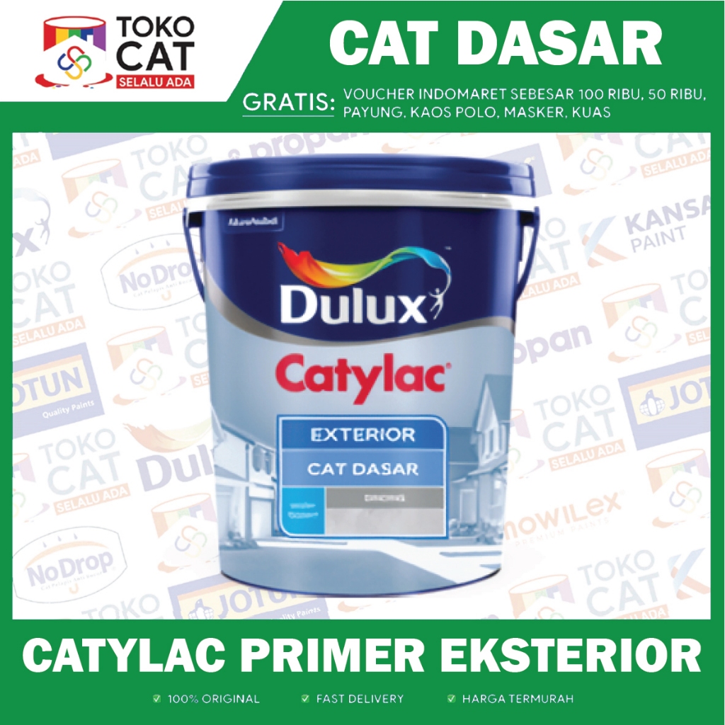 CAT DASAR PRIMER | DULUX CATYLAC EXTERIOR 20 KG | KEMASAN PAIL