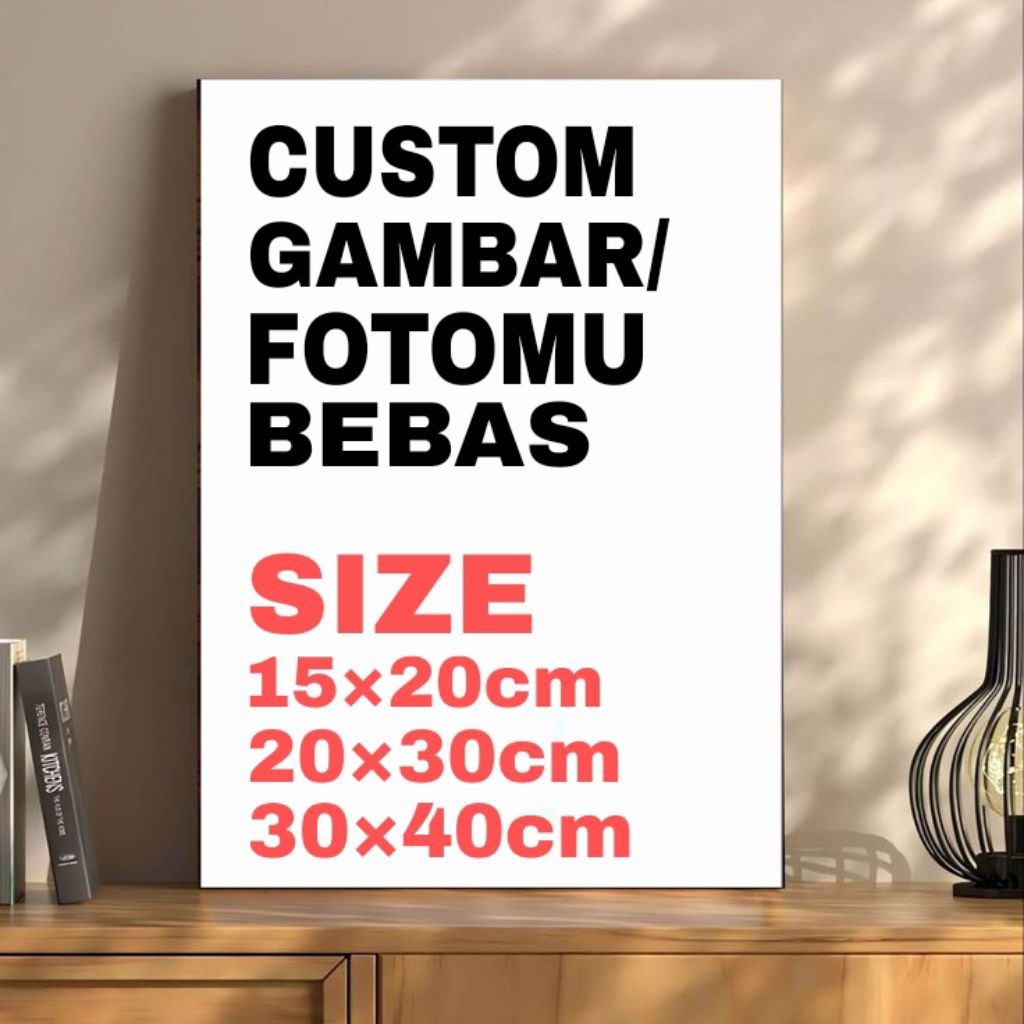 DEKOR.IN Custom gambar hiasan dinding mdf - Hiasan dinding custom mdf - poster dinding custom - Hias