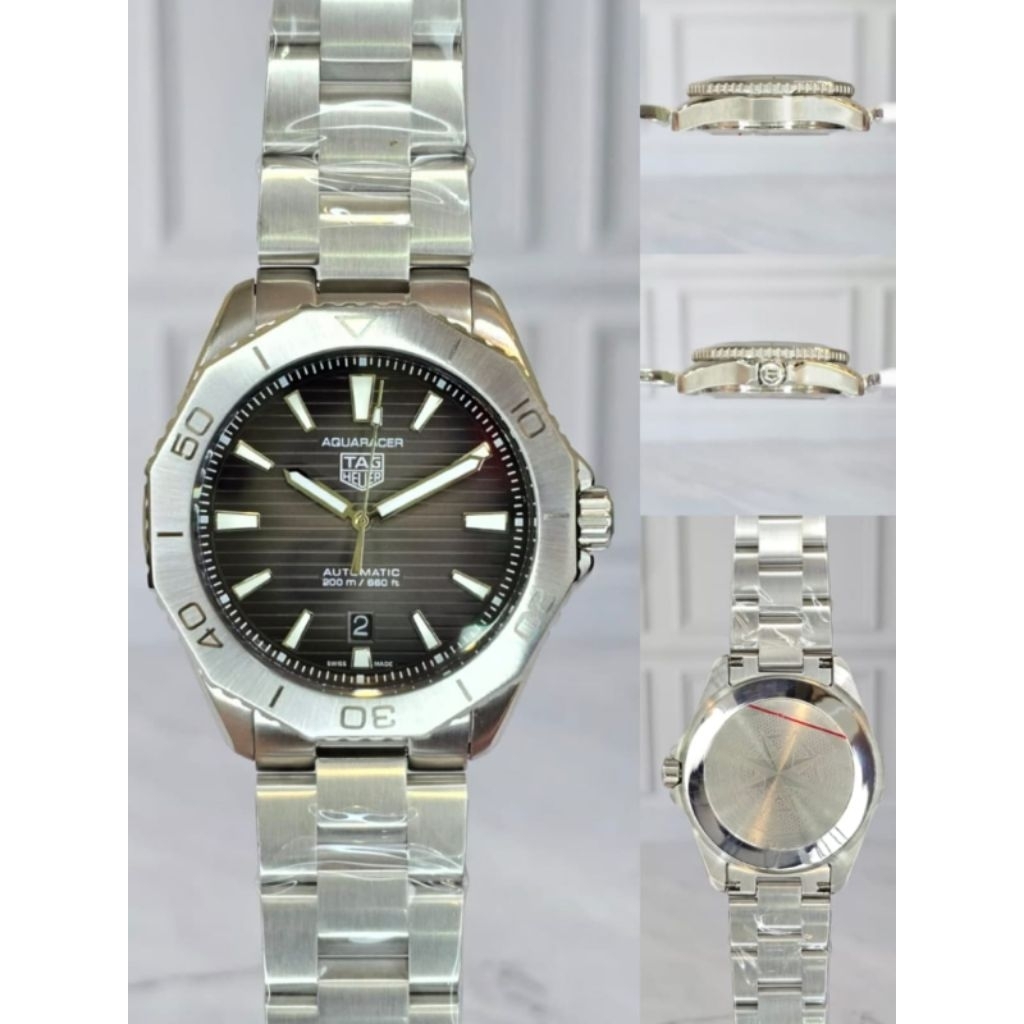Jam tangan pria TH Automatic Aquaracer 40MM Profesional Stainless Japan