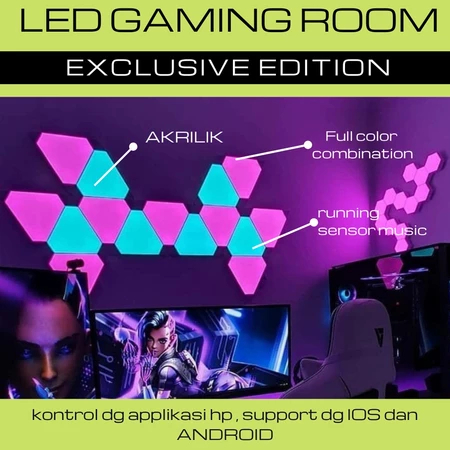 LED GAMING ROOM / Lampu gaming [ WS 2811 / 2812] [ SP107e ] Lampu Kamar Gaming / LED Panel / Lampu d