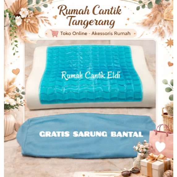 INFORMA BANTAL CONTOUR MEMORY FOAM COOL GEL / BANTAL KESEHATAN / BANTAL TIDUR