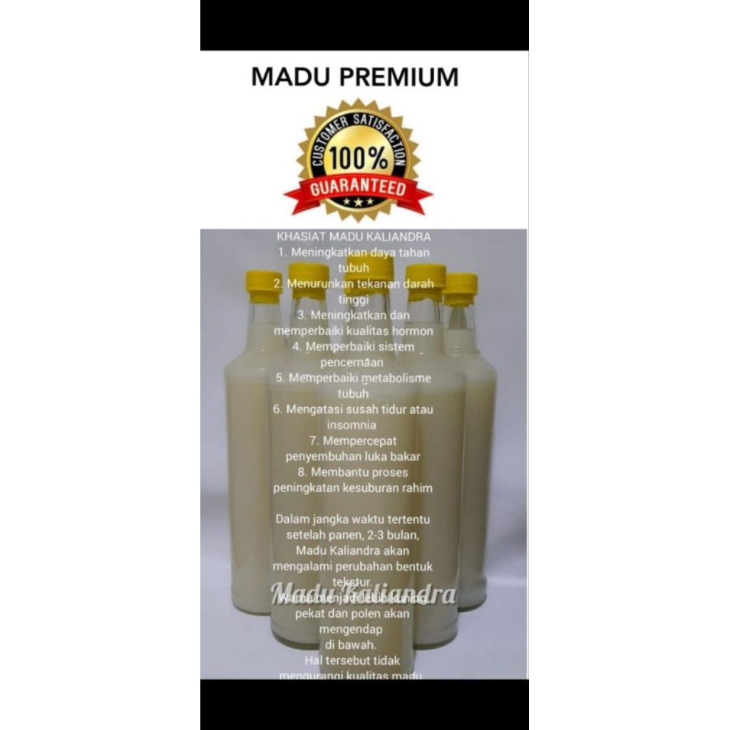 Madu Putih Asli / Madu Kaliandra