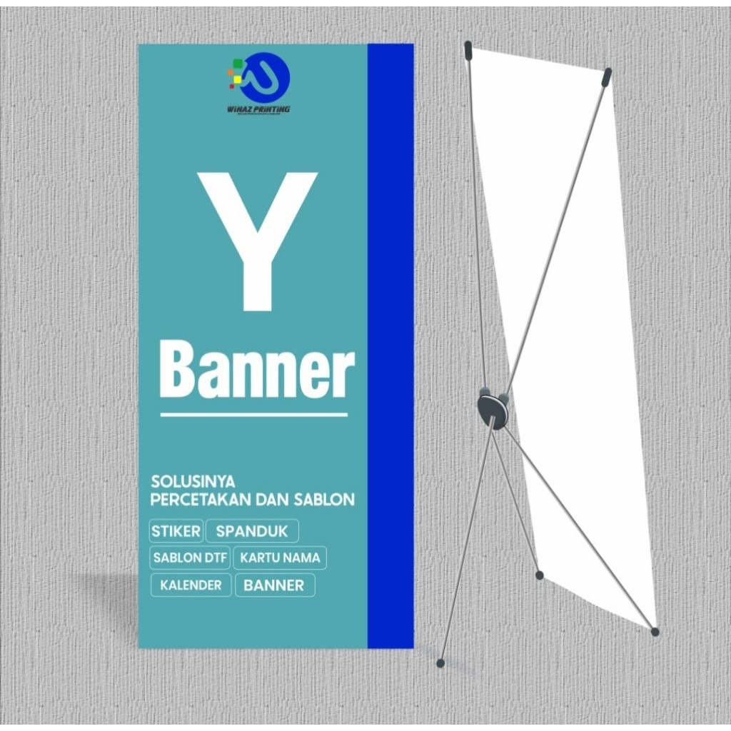 Y Banner Custom Ukuran 60x160 cm