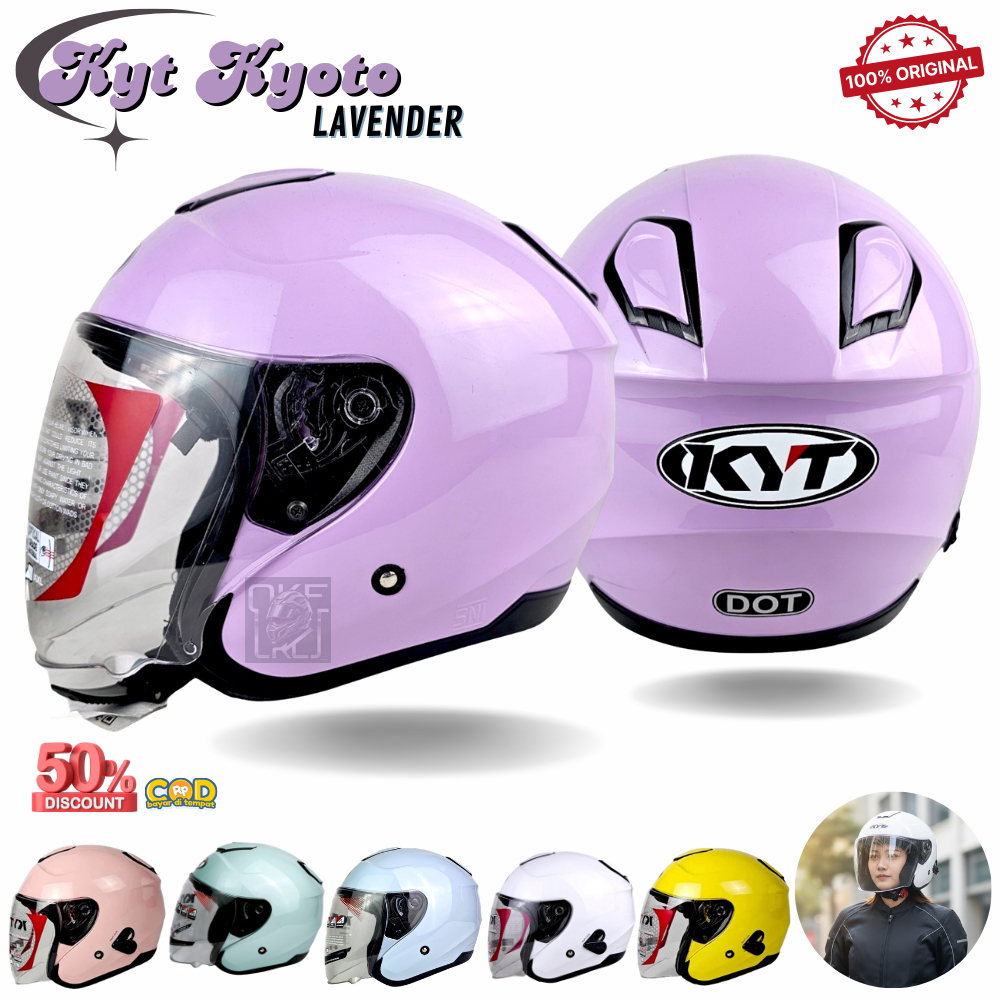 HELM KYT KYOTO LAVENDER ORIGINAL | HELM KYOTO HALF FACE