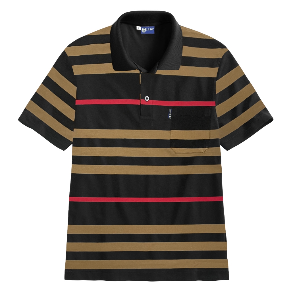 Liso wear - Kaos Kerah Pria | Kaos Distro Salur Engineering Saku Dewasa Lengan Pendek