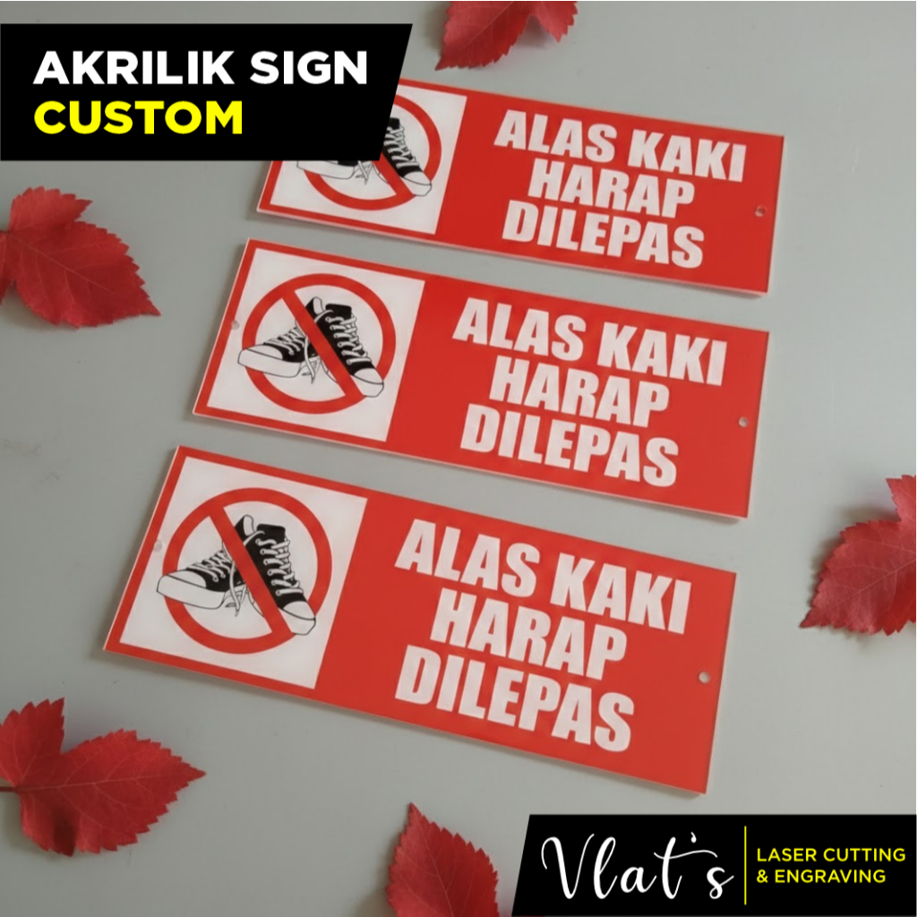 Akrilik Sign Custom Sign Board Akrilik