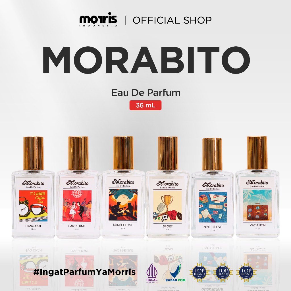 Morris Perfume Morabito Eau De Parfum  36ml - Parfum Cewek & Cowok Elegant Wangi