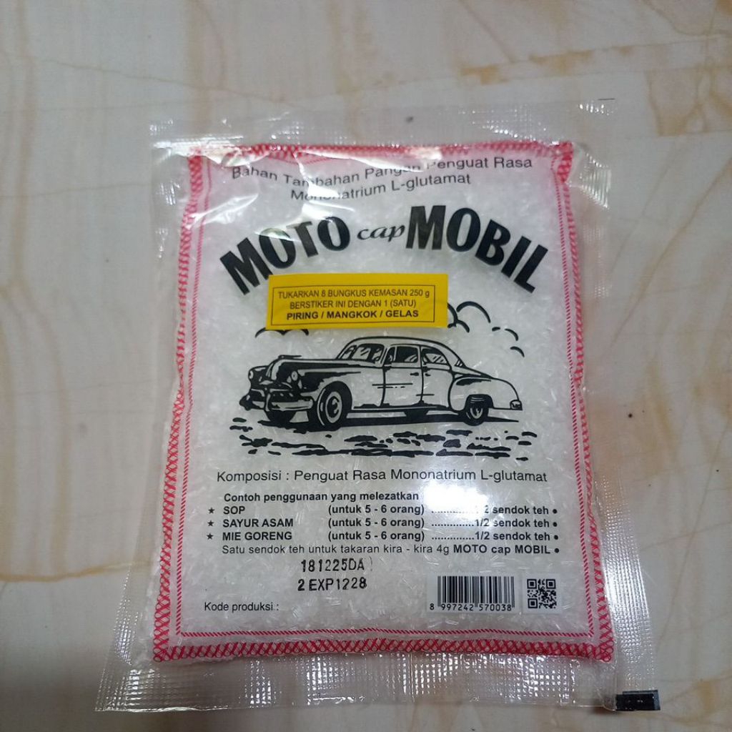 Moto Cap Mobil 250g - Penyedap Rasa