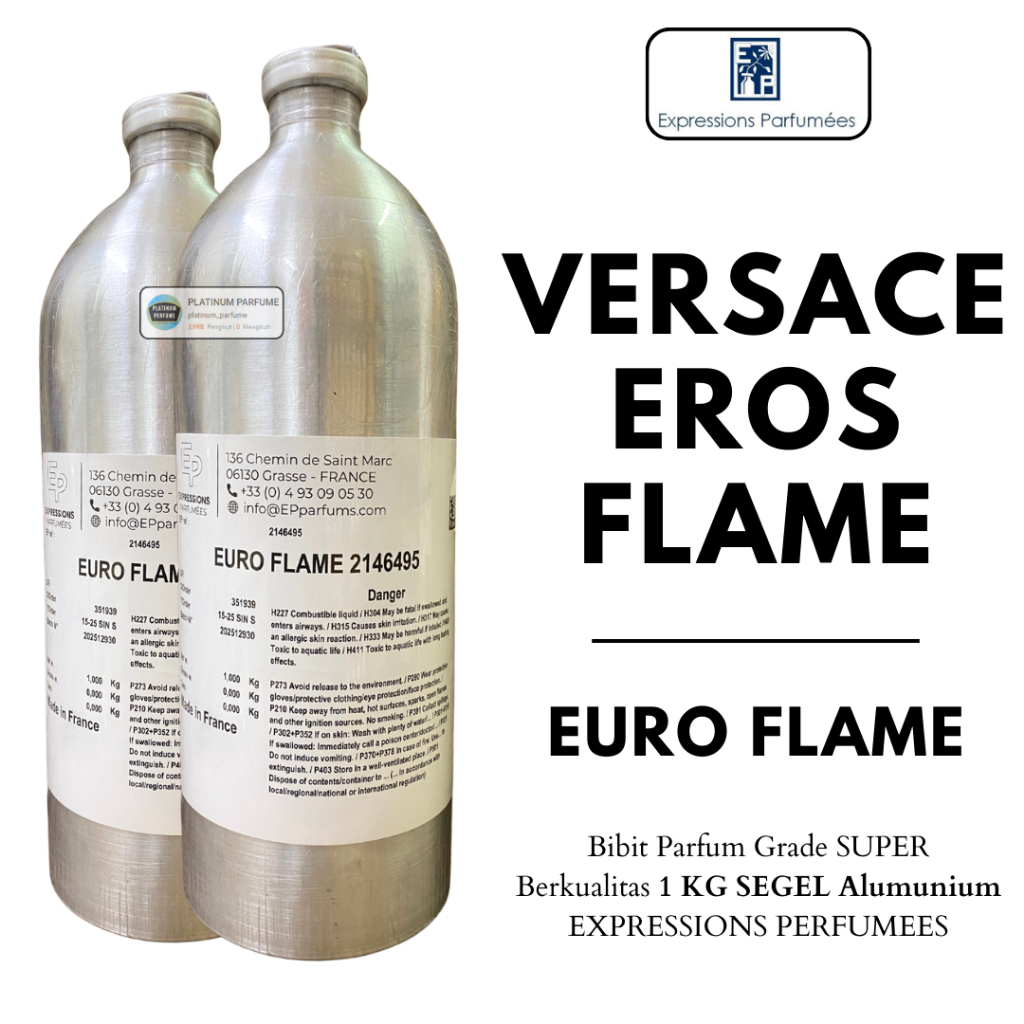 Bibit Parfum EURO FLAME ( 1 KG SEGEL Alumunium ) EXPRESSIONS EP - baing Parfum Murni Grade SUper - B