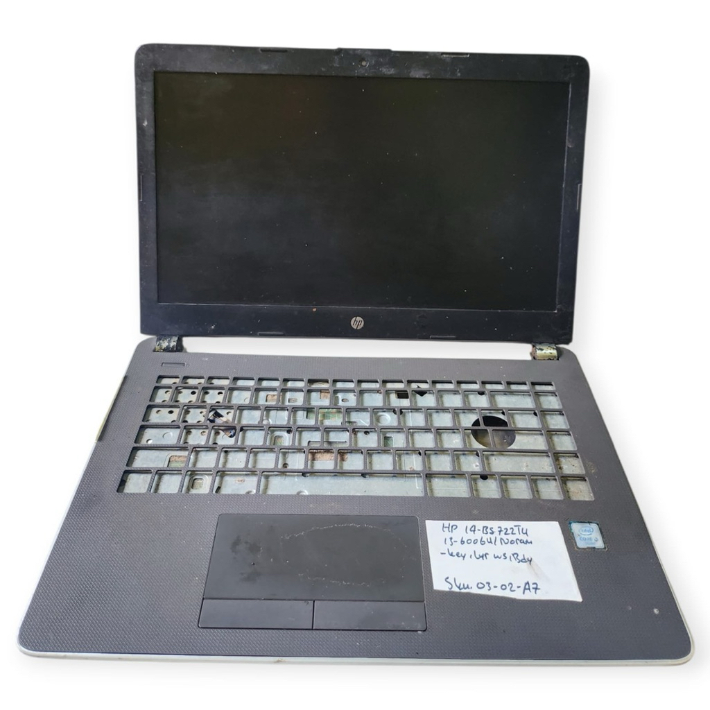 laptop HP 14-BS722TU Core i3-6006U Kosongan Minus Layar WS Keyboard Baterai Body