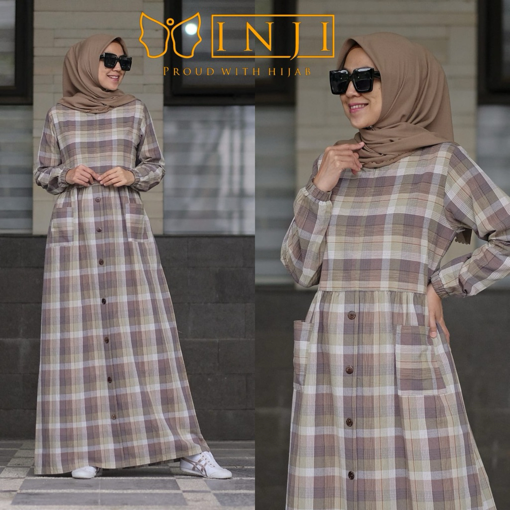 DRESS INJI-STELAN INJI--STELAN MIKUNIKU-ONE SET INJI-ONE SET MIKUNIKU-QUEEN JAMEELA