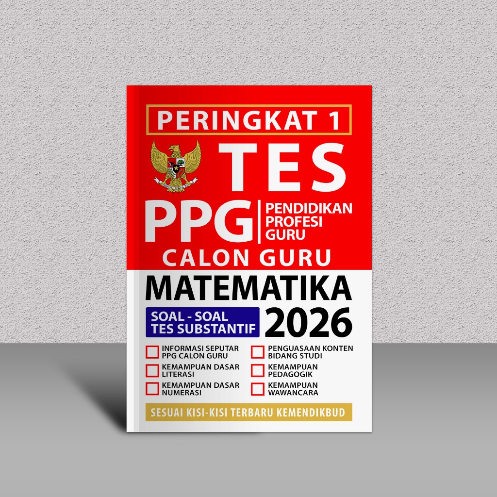 Buku PPG Prajabatan Guru Matematika 2026 - Buku PPG Calon Guru Matematika 2026