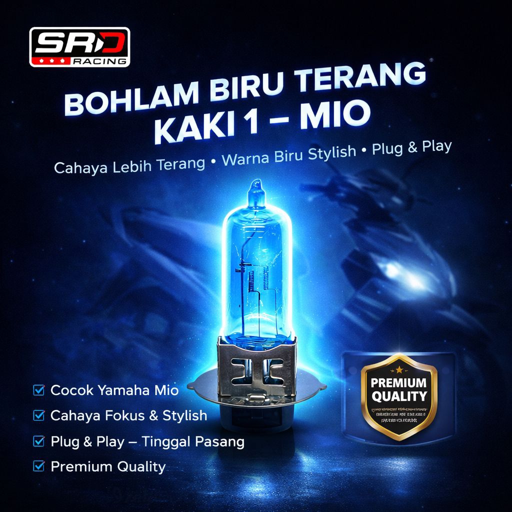 BOHLAM DEPAN MOTOR BEBEK Matic AC SUPER TERANG SUPER AWET