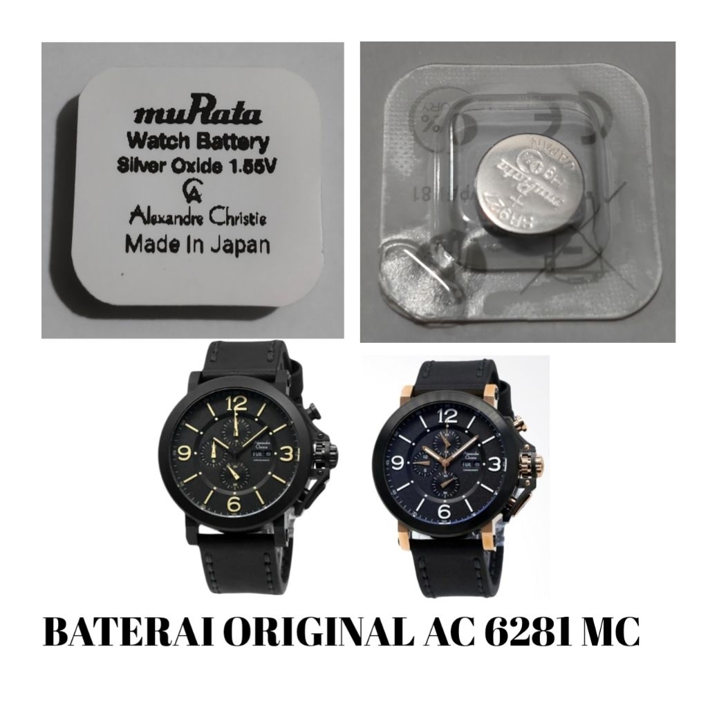 baterai Alexandre christie original 6281mc