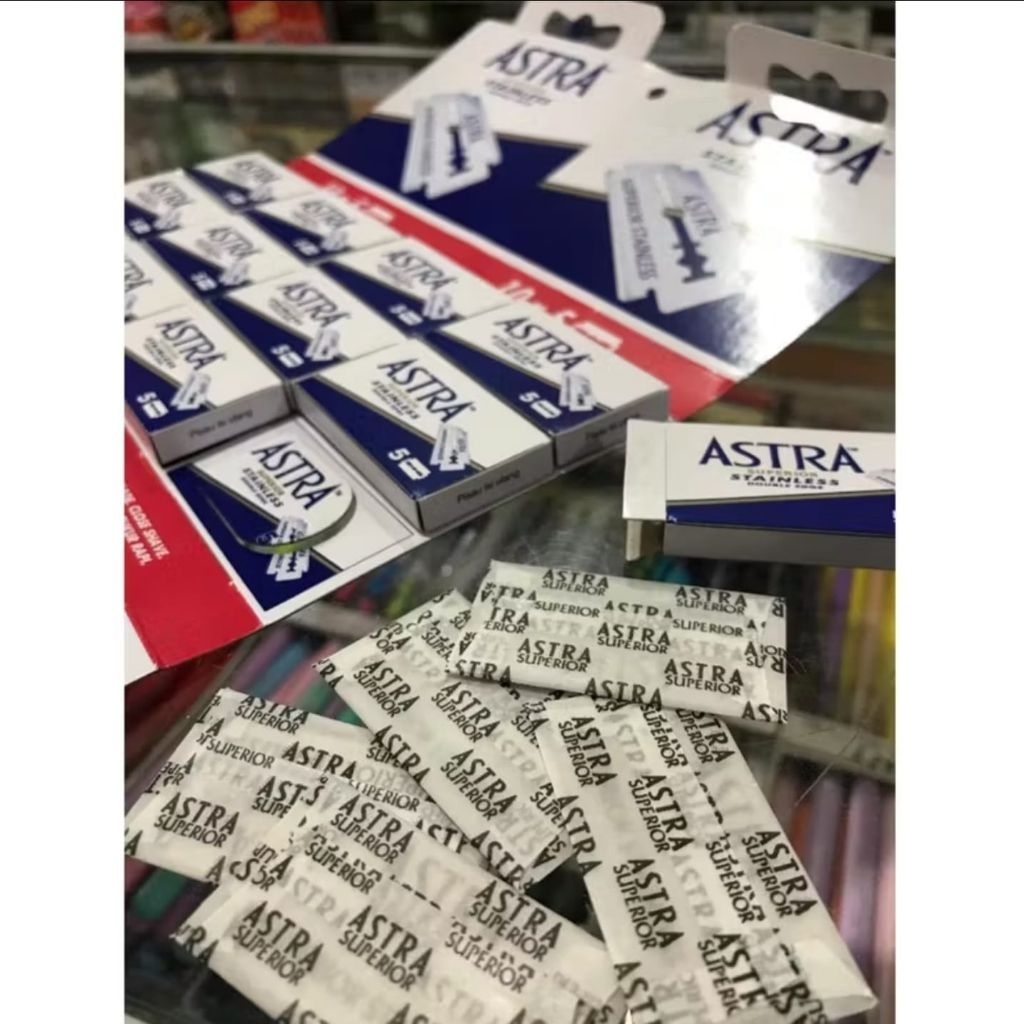 Silet astra superior original asli tajam pisau cukur astra razor