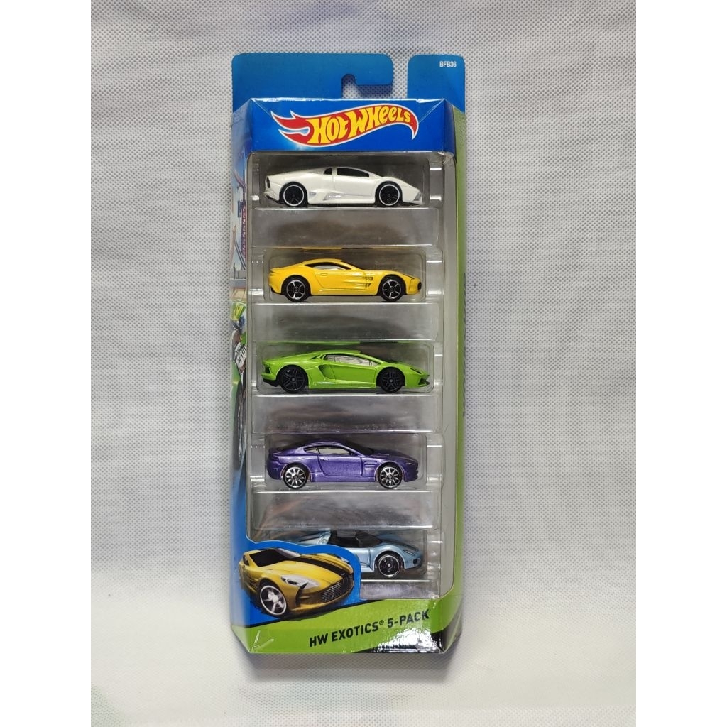 hotwheels hot wheels HW exotics 5 pack gift pack giftpack