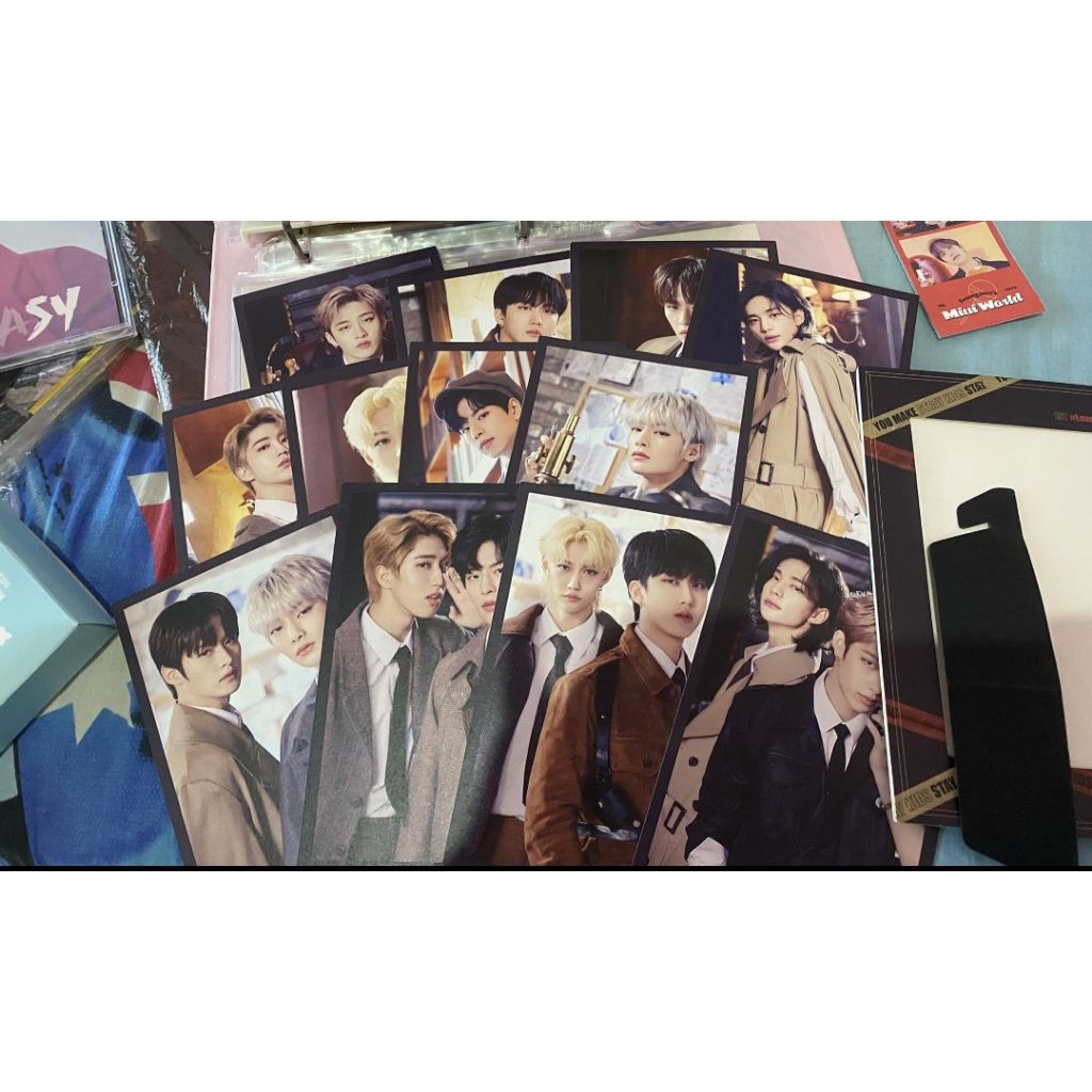 skz x detective merchandise puzzles 2 set photo set and frame stray kids skz fanmeeting pc childhood