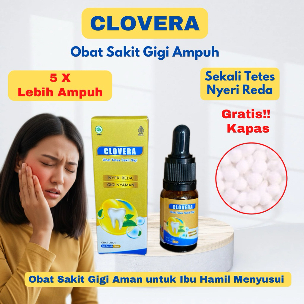 CLOVERA Obat Sakit Gigi Ampuh Aman untuk Ibu Hamil dan Menyusui