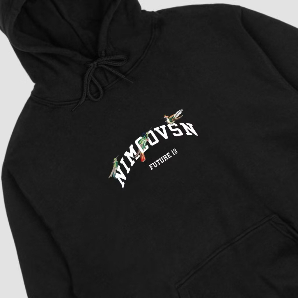 Hoodie Nimco Hitam NM00015 Sweatershirt Pria Wanita