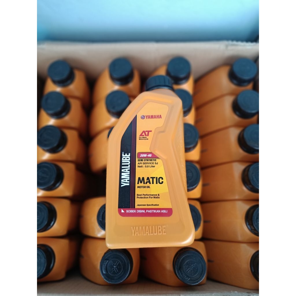 Yamalube 1 DUS ISI 24 BOTOL Yamaha Yamalube Matic 0,8 20W-30 Oli Mesin Motor Semi Synthetic Terbaik 