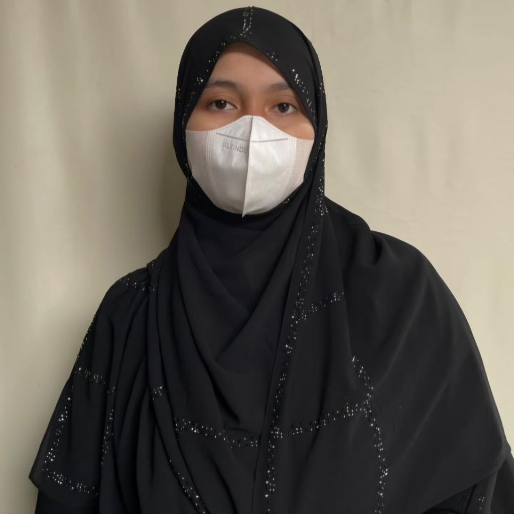 Nisa Dubai Scarf Ceruty Premium Payet Tempel 200x75 cm | Hijab Elegant Mewah