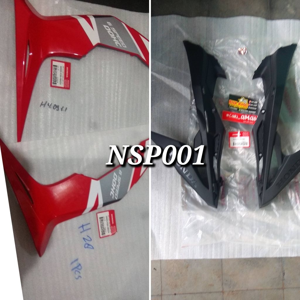 COVER SAYAP BAWAH SONIC 150R +BODY KASAR 100%ORIGINAL AHM