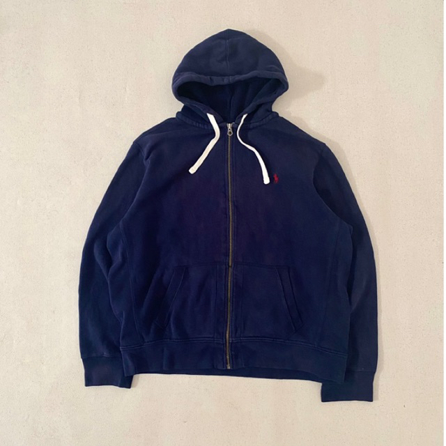 hoodie zip ralph lauren navy