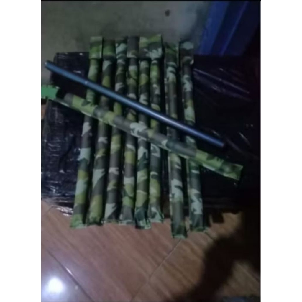 tongkat hiking sambung staniless pedang antikarat