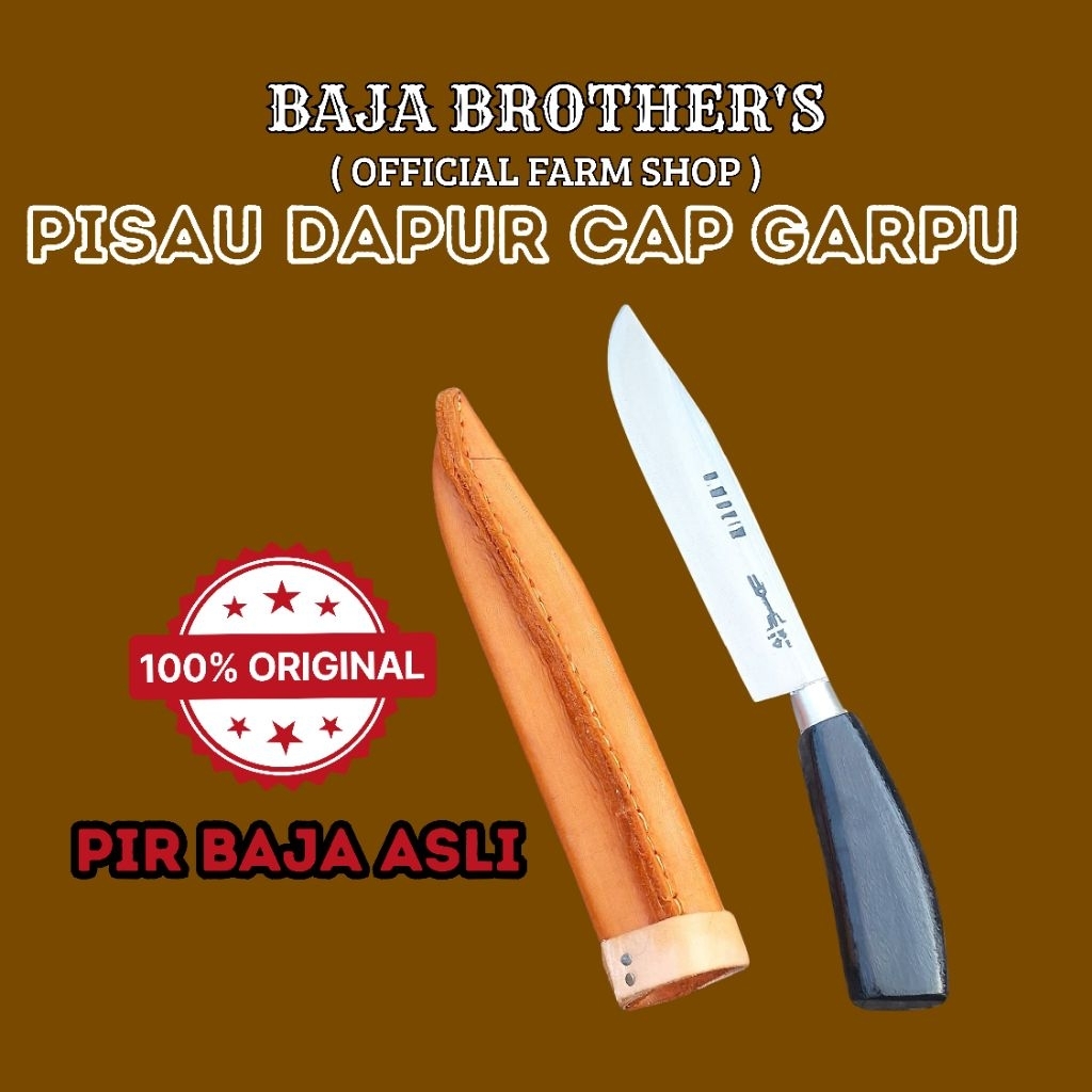 Pisau Dapur Cap Garpu Asli Baja Tajam – Pisau Serbaguna
