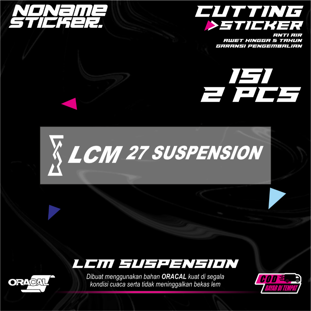 Sticker Cutting LCM 27 Suspension / Stiker LCM 27 Suspension Shock