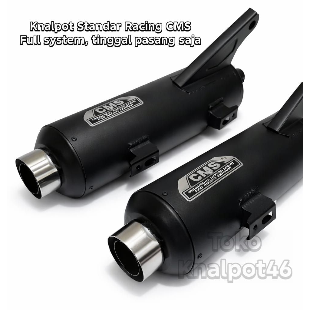 Knalpot standar racing CMS Beat Mio Vario Scoopy Genio PCX NMAX Aerox Fino fillano fazzio spin Nex S