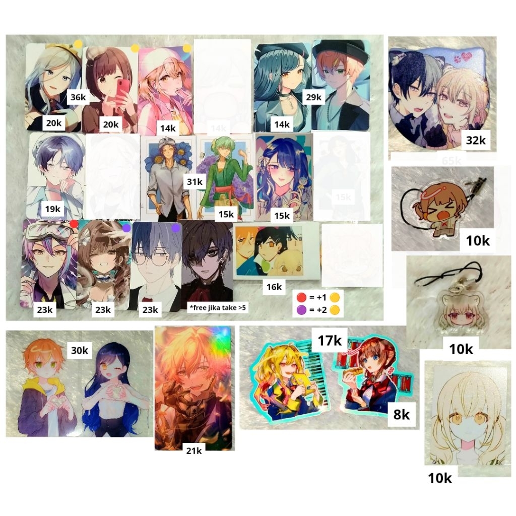 [updated 24 feb] Project Sekai Fanmerch Photocard Cheki ID photo Badge || Shinonome Akito Shiraishi 