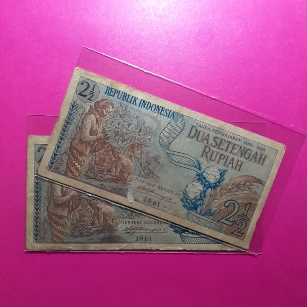 uang 2.5 rupiah sandang pangan 1961