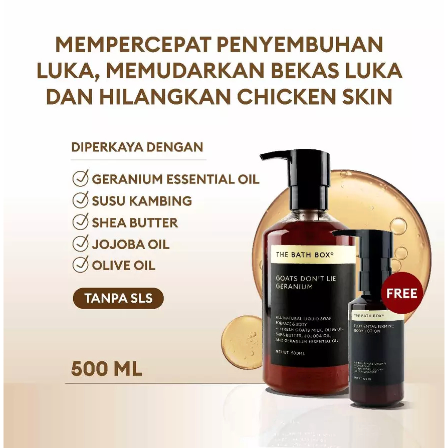 THE BATH BOX GOATS DON'T LIE GERANIUM 300ml