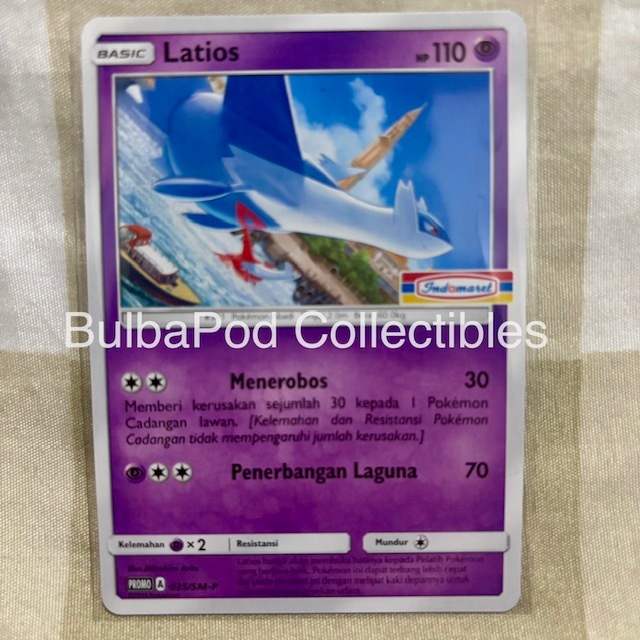 Pokemon TCG Indonesian Latios PROMO 035/SM-P Indomaret