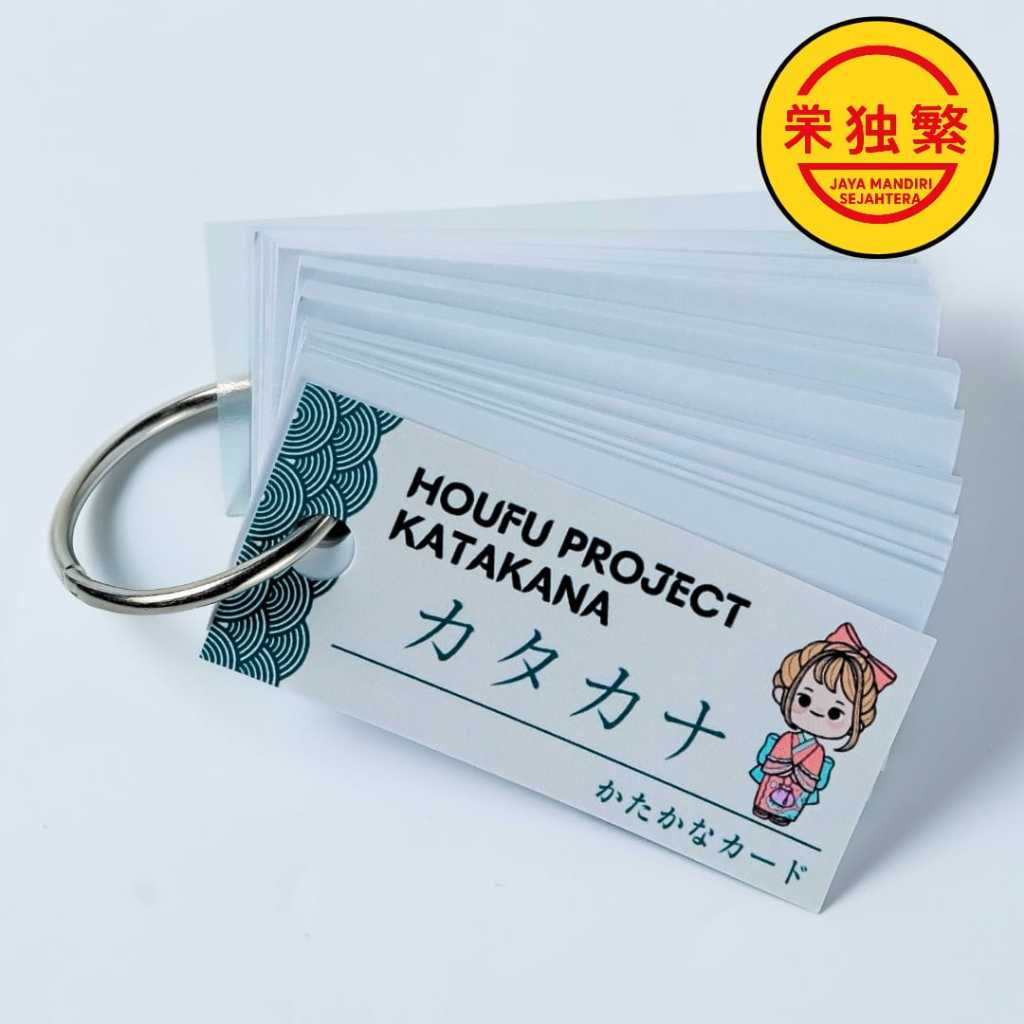 FlashCard KATAKANA (107 huruf) Belajar Bahasa Jepang