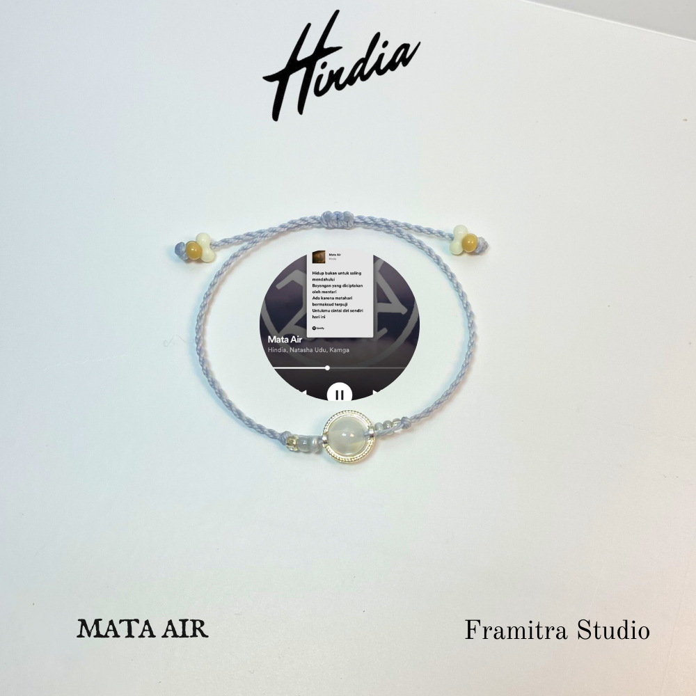 Gelang Hindia MATA AIR Inspired Album MENARI DENGAN BAYANGAN | gelang couple Hindia Artisan Braid