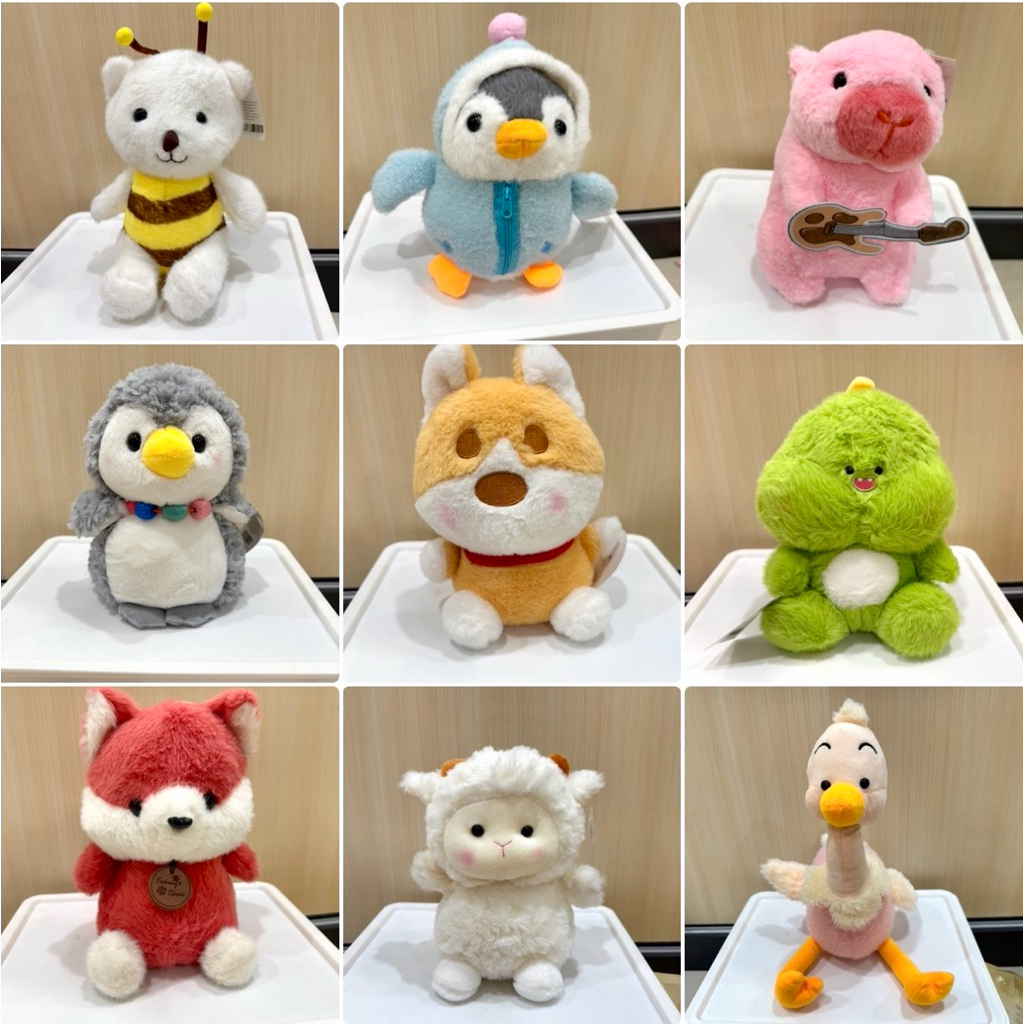 Boneka Lucu Boneka capit ohsome / kkv / bear /zoo / capybara / Dinosaurus