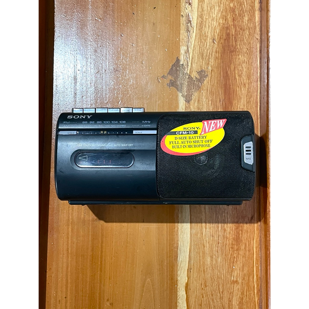 Sony CFM-10 Boombox (Rare Vintage Discman Cassette Player Kaset Pita Radio)