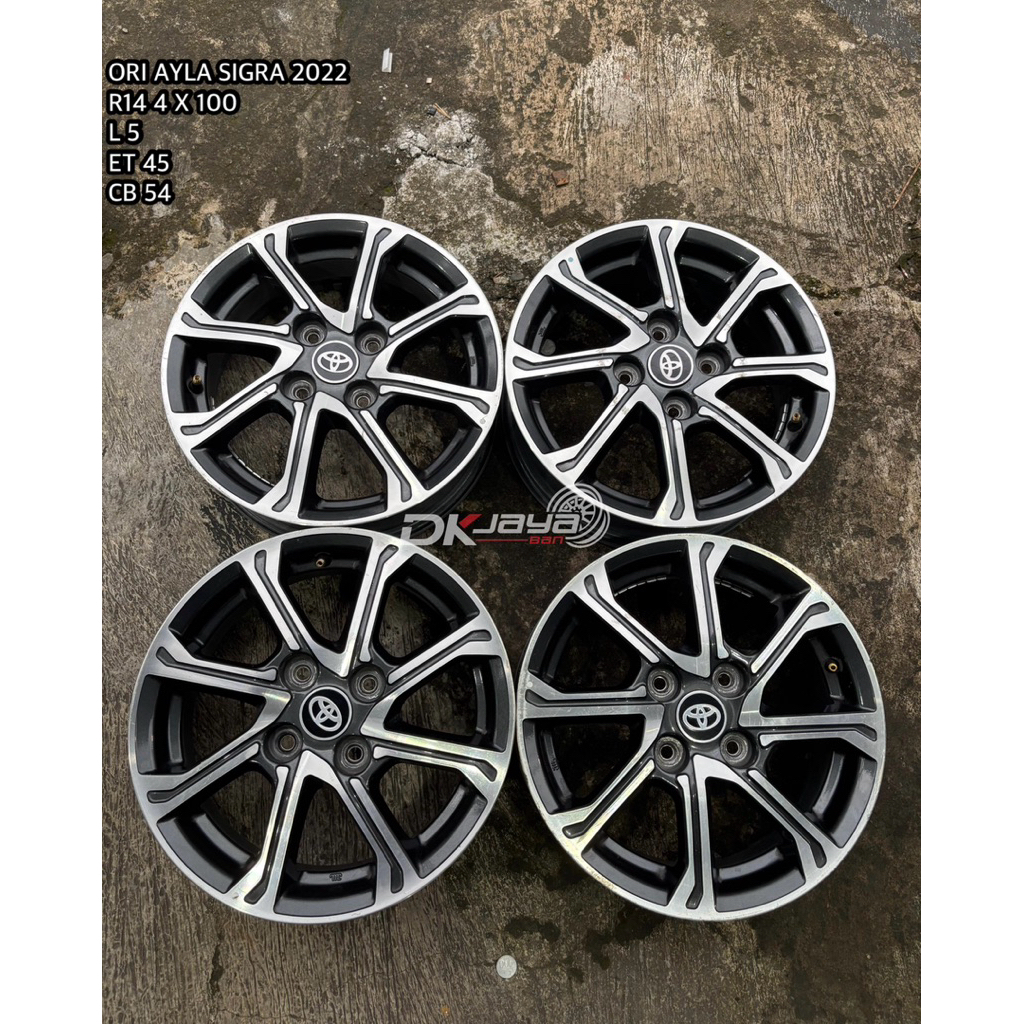 VELG ORI SIGRA AYLA 2022 R14 4 X 100 (HARGA UNTUK 4PCS VELG)